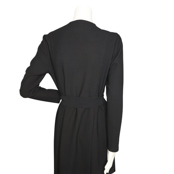 FINDERS Keepers Long Belted Black Duster Cardigan Classic - Picture 11 of 16